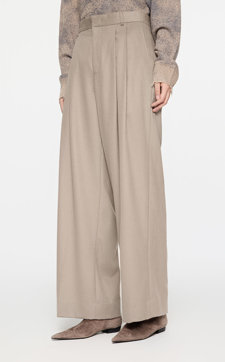 Pants / JNBY Straight-Leg Wool-Cashmere Trousers