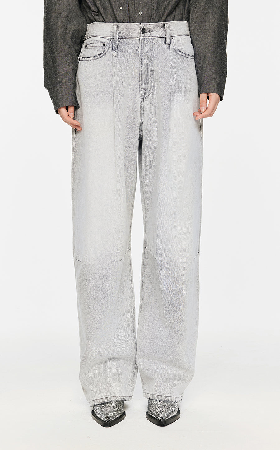 Pants / JNBY Washed Denim Cotton Jeans