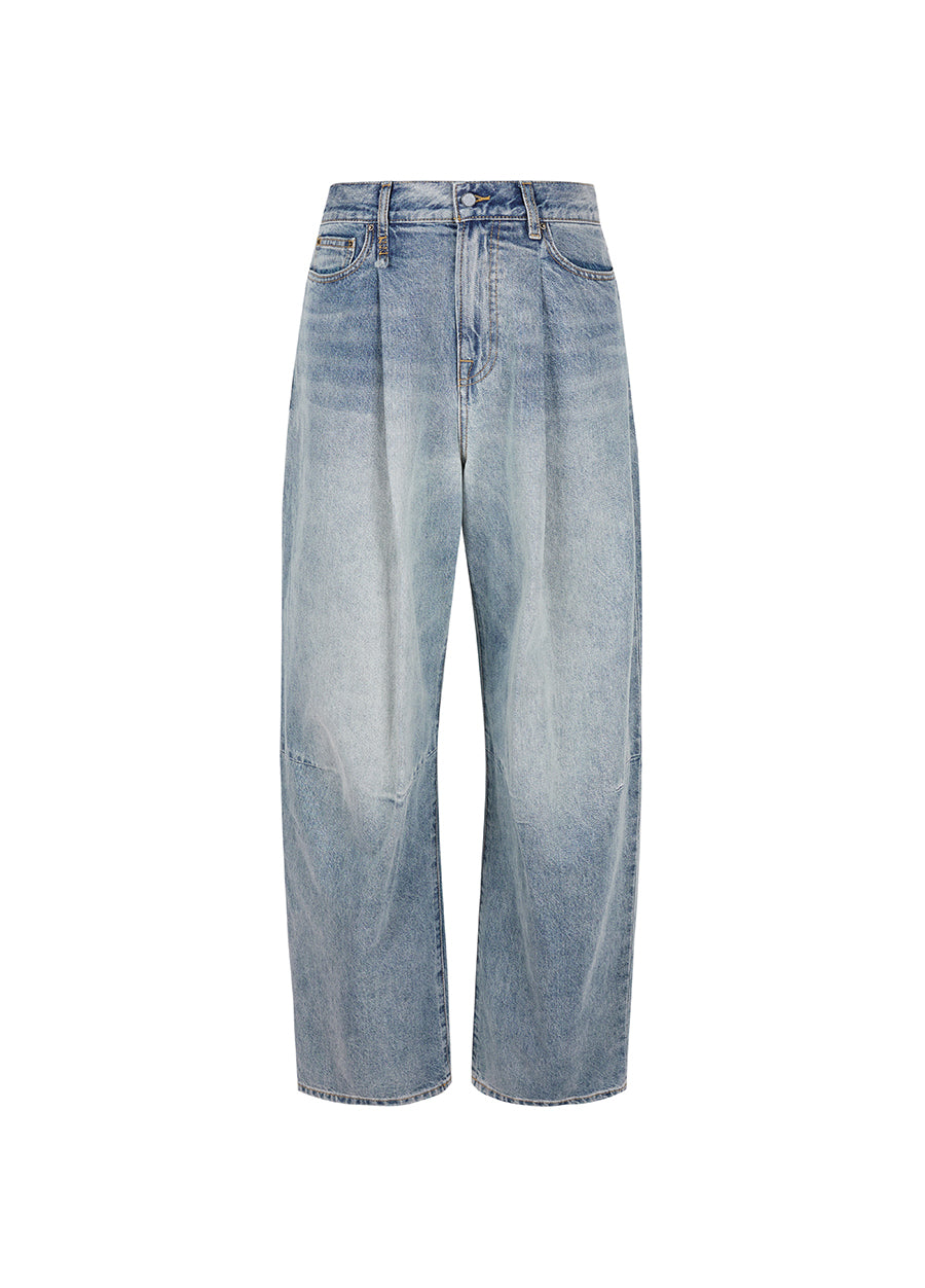 Pants / JNBY Washed Denim Cotton Jeans