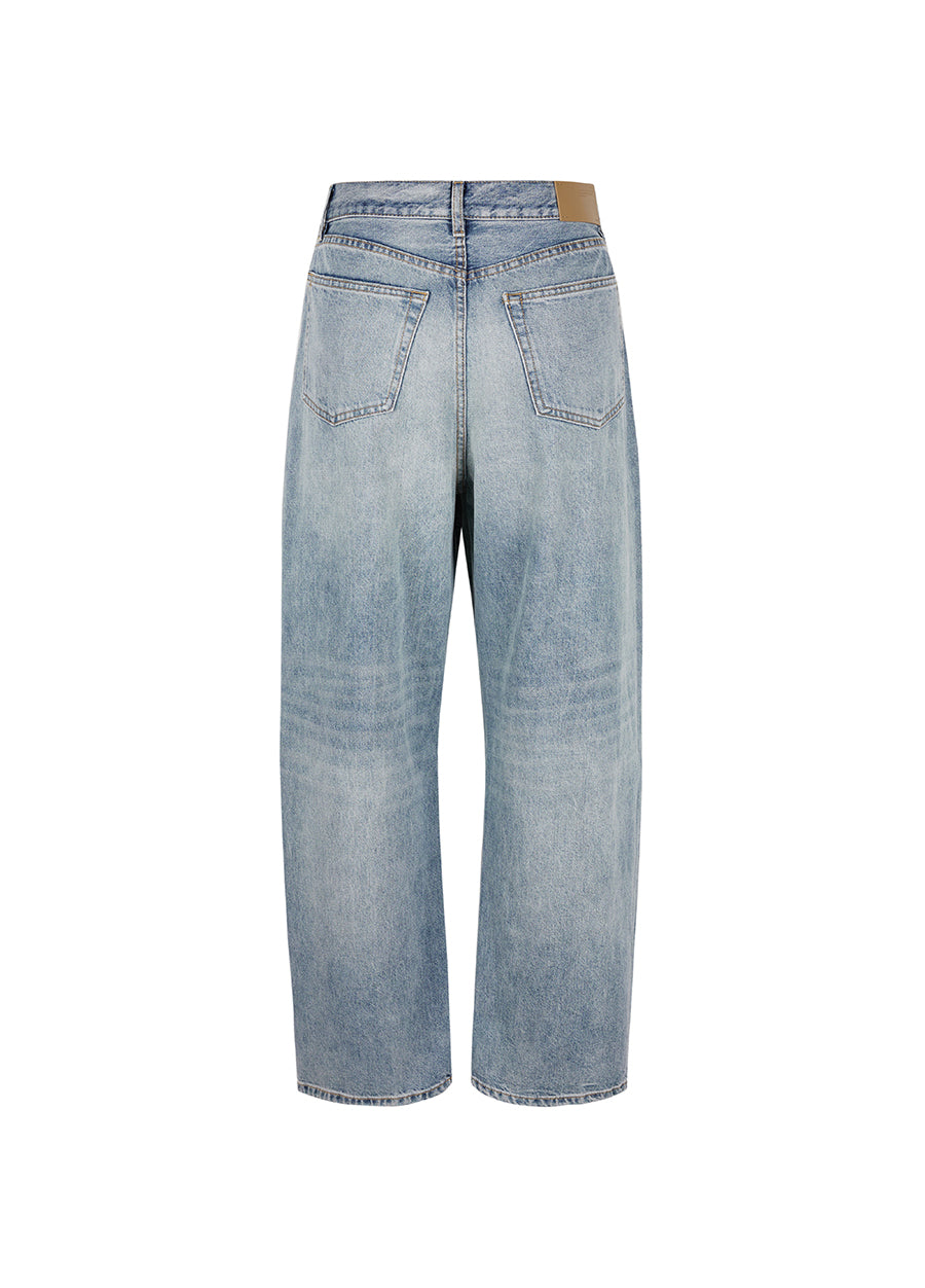 Pants / JNBY Washed Denim Cotton Jeans