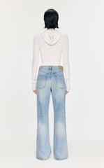 Pants / JNBY Flared Cotton Jeans