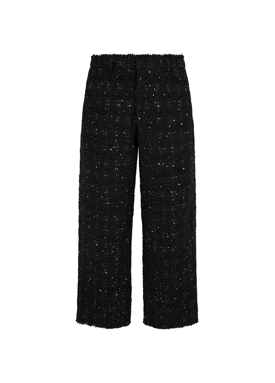 Pants / JNBY Jacquard Raw-Hem Cropped Pants