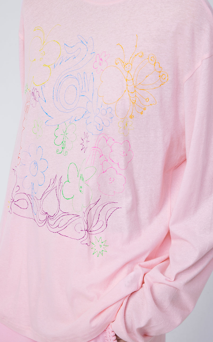 T-shirt / (ESG) JNBY Long-sleeve T-shirt in Floral Pattern（Spring 24）