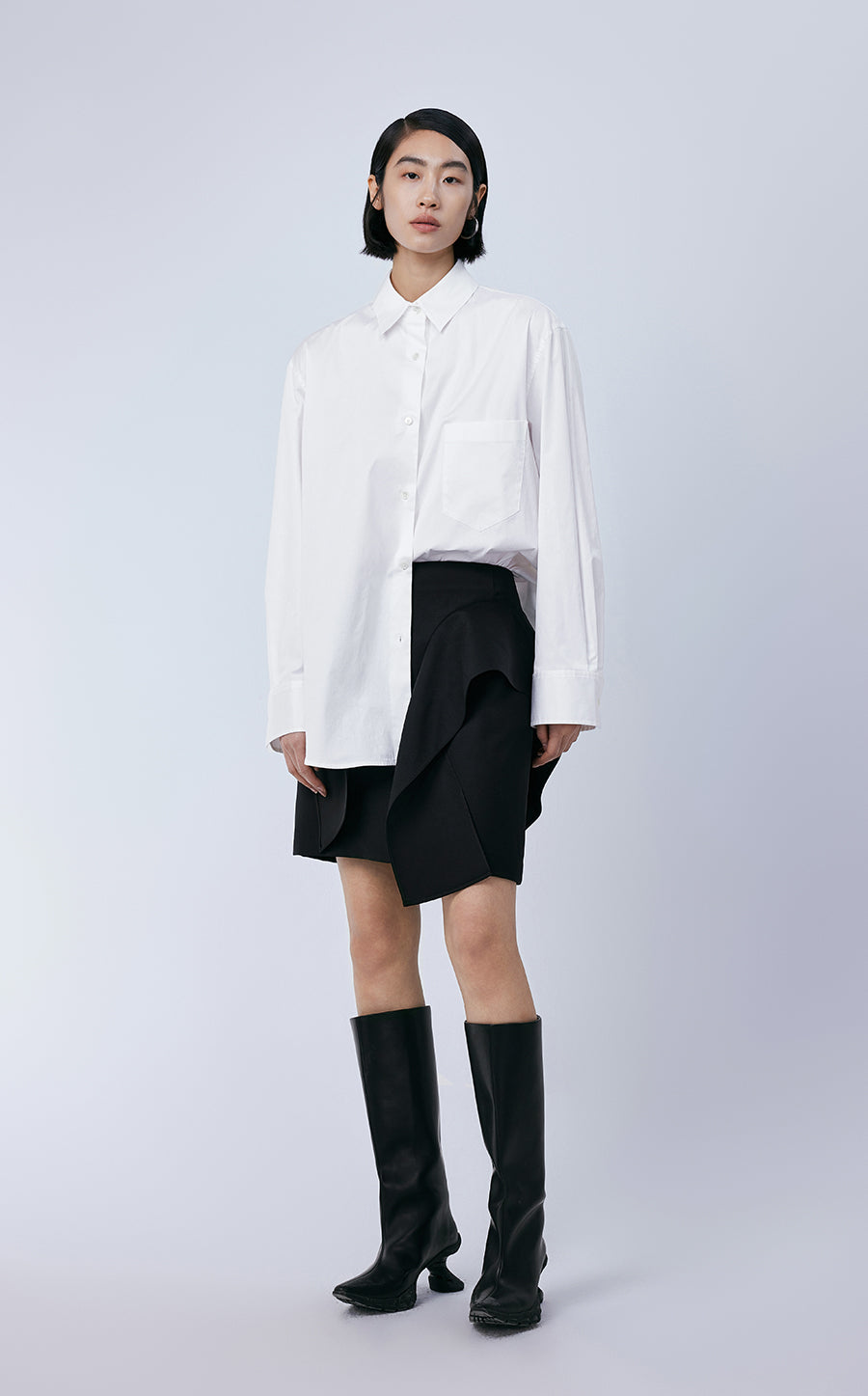 Shirt / JNBY Oversize Cotton Minimalism Shirt