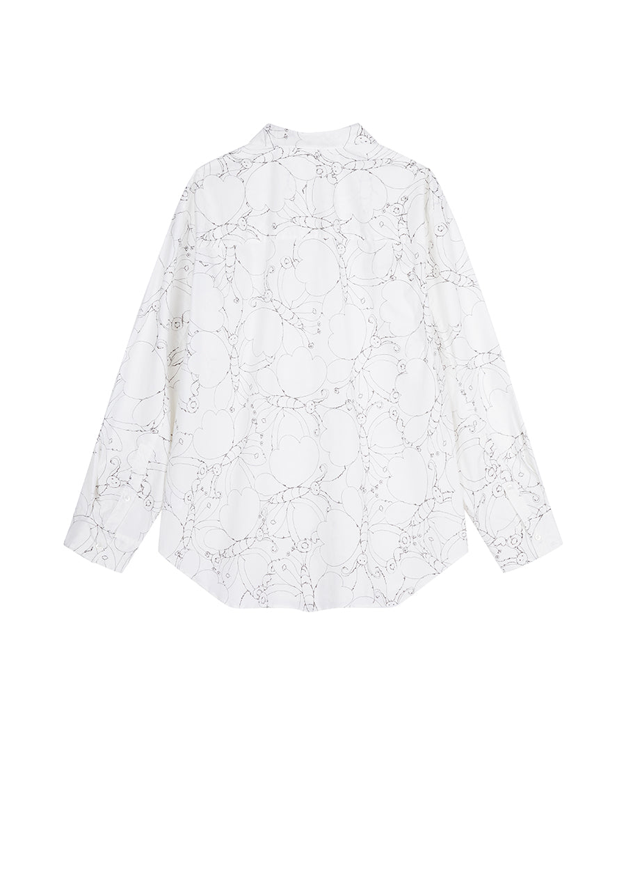 Shirt / JNBY Pattern Sketch Long Sleeve Shirt