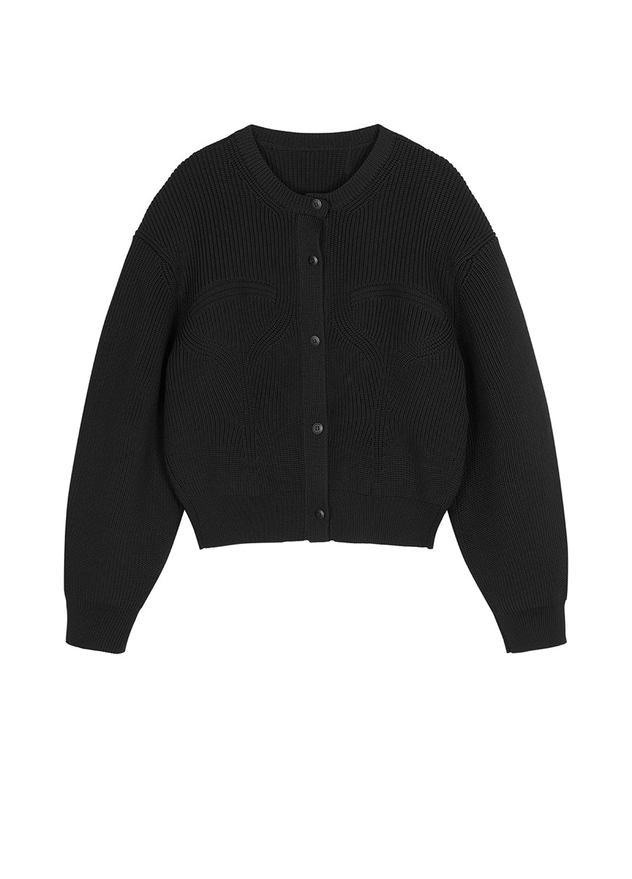 Cardigans / JNBY Ribbed Cropped Cardigans
