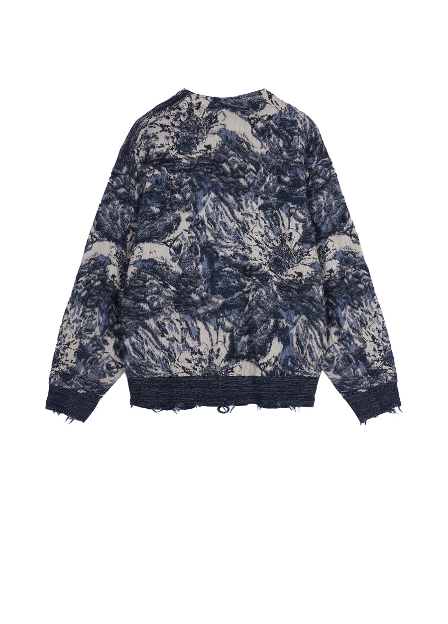 Cardigans / JNBY Peony Jacquard V-neck Cardigans