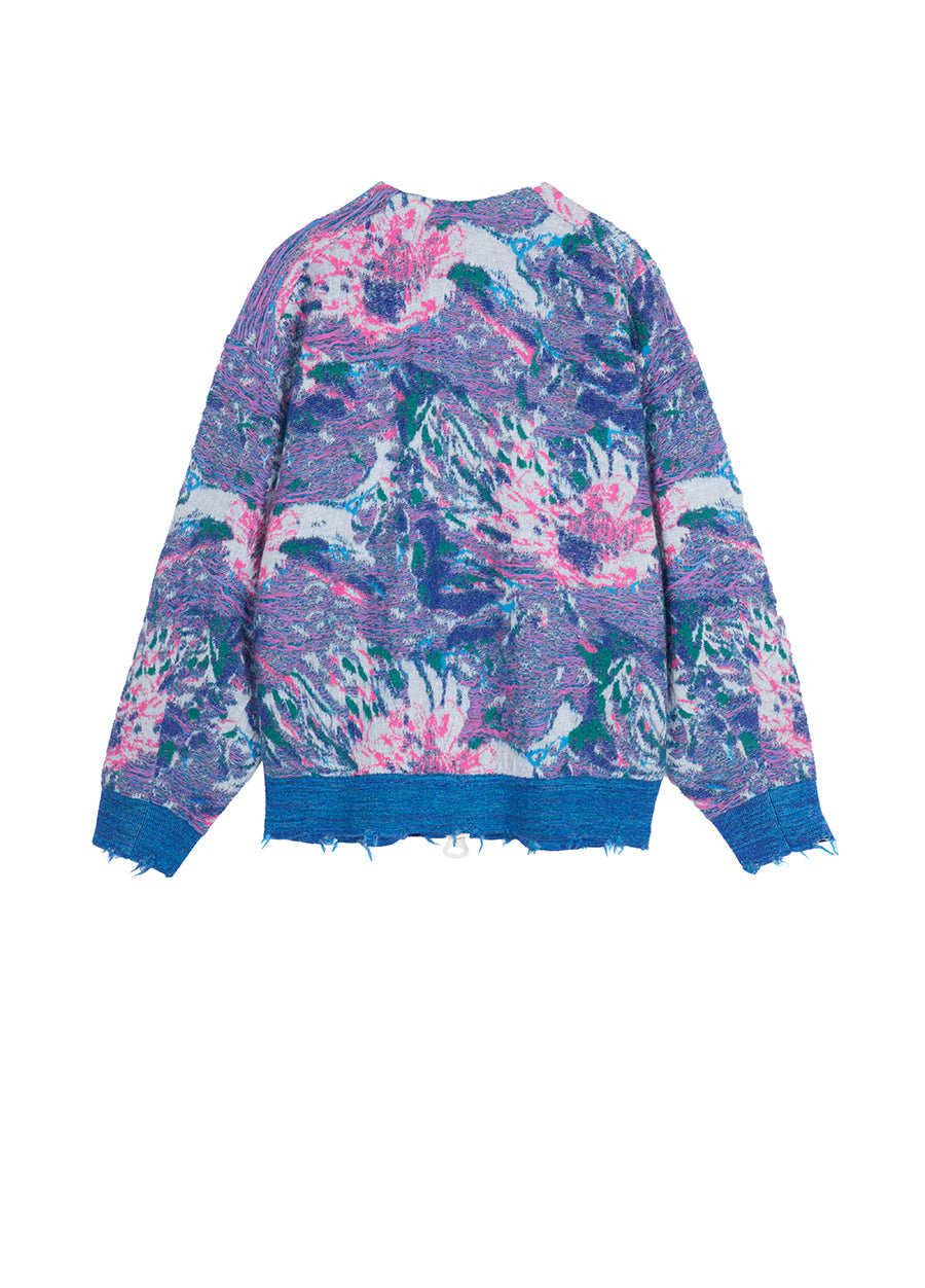 Cardigans / JNBY Peony Jacquard V-neck Cardigans