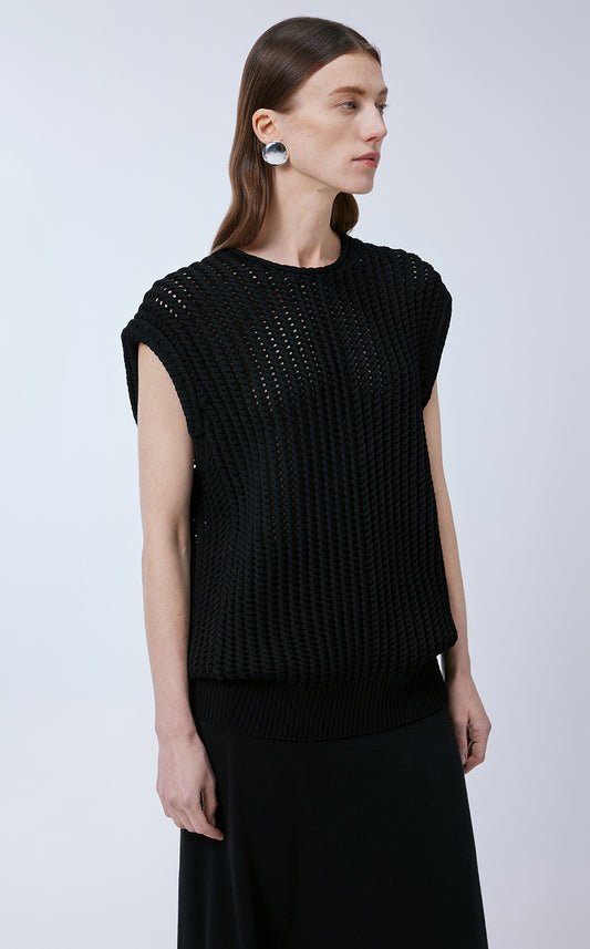 Vest / JNBY Knitted Crew-neck Vest