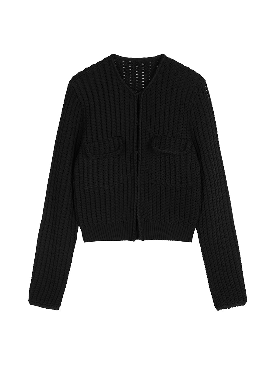 Cardigan / JNBY Slim Fit Cropped Cardigan（Spring 24）