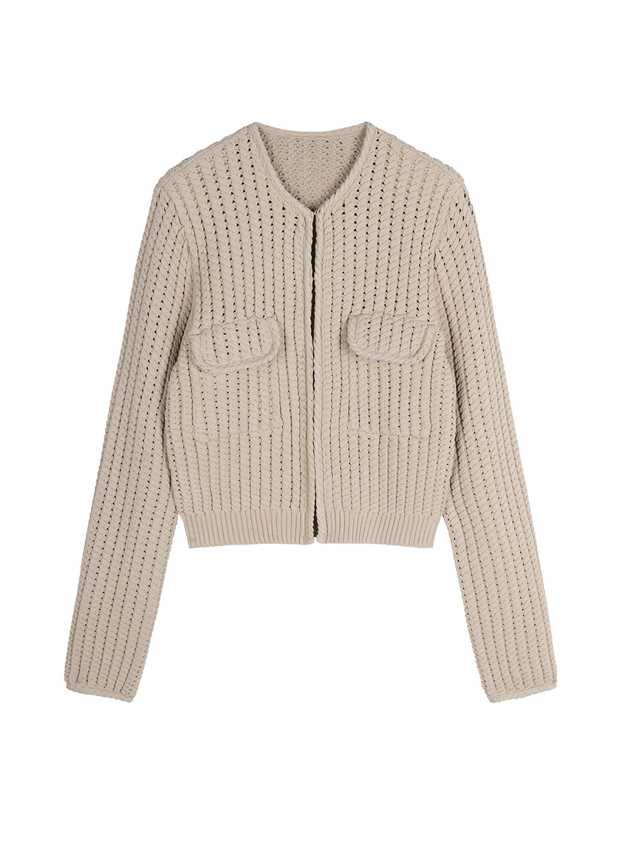 Cardigan / JNBY Slim Fit Cropped Cardigan（Spring 24）