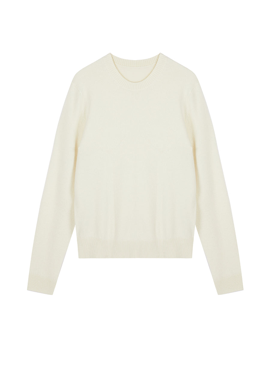 Sweater / JNBY Wool-blend Cashmere Classic Sweater（Spring 24）