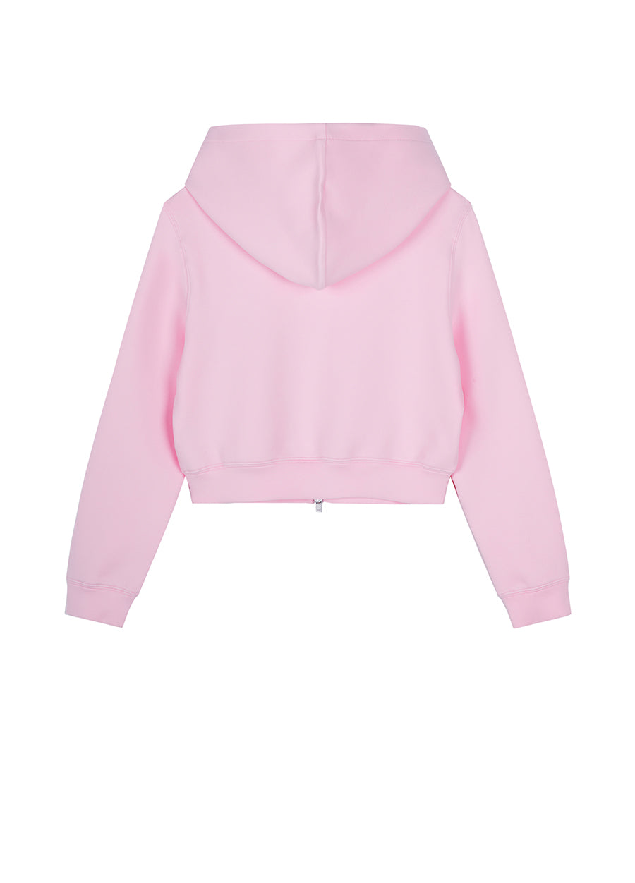 Sweatershirt / JNBY Cotton-blend Lyocell Cropped Hoodie（Spring 24）