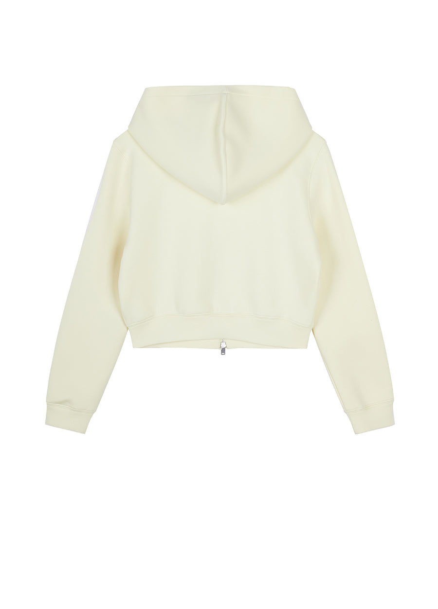 Sweatershirt / JNBY Cotton-blend Lyocell Cropped Hoodie（Spring 24）