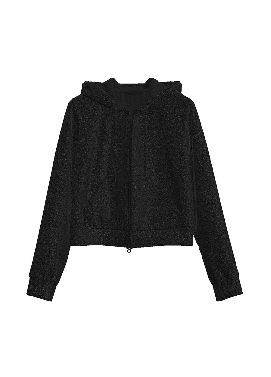 Sweatershirt / JNBY Cotton-blend Viscose Hoodie（Spring 24）