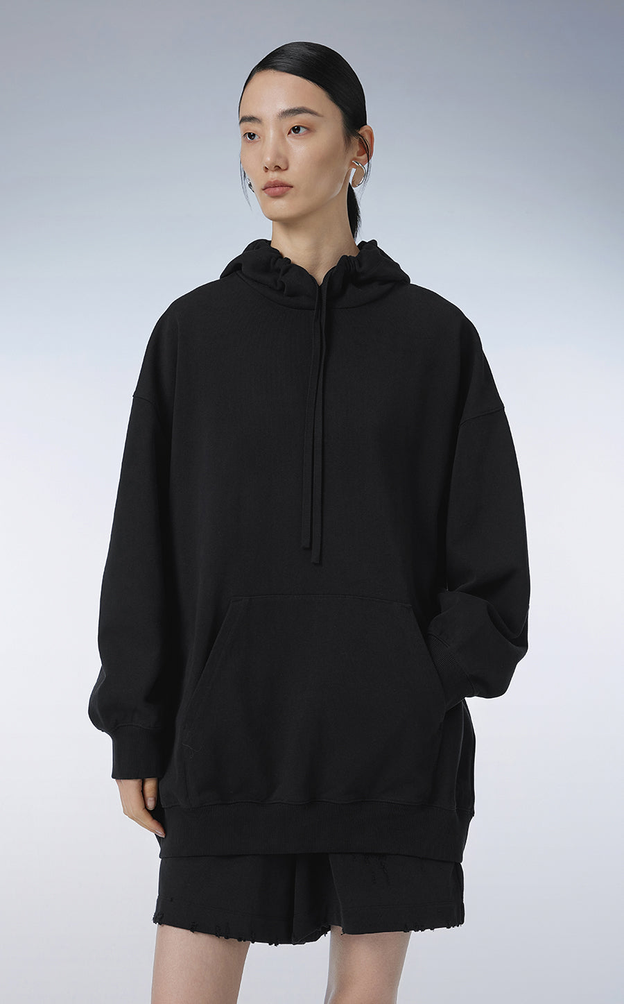 Sweatershirt / (ESG) JNBY Oversized Hooded Sweatershirt（Spring 24）