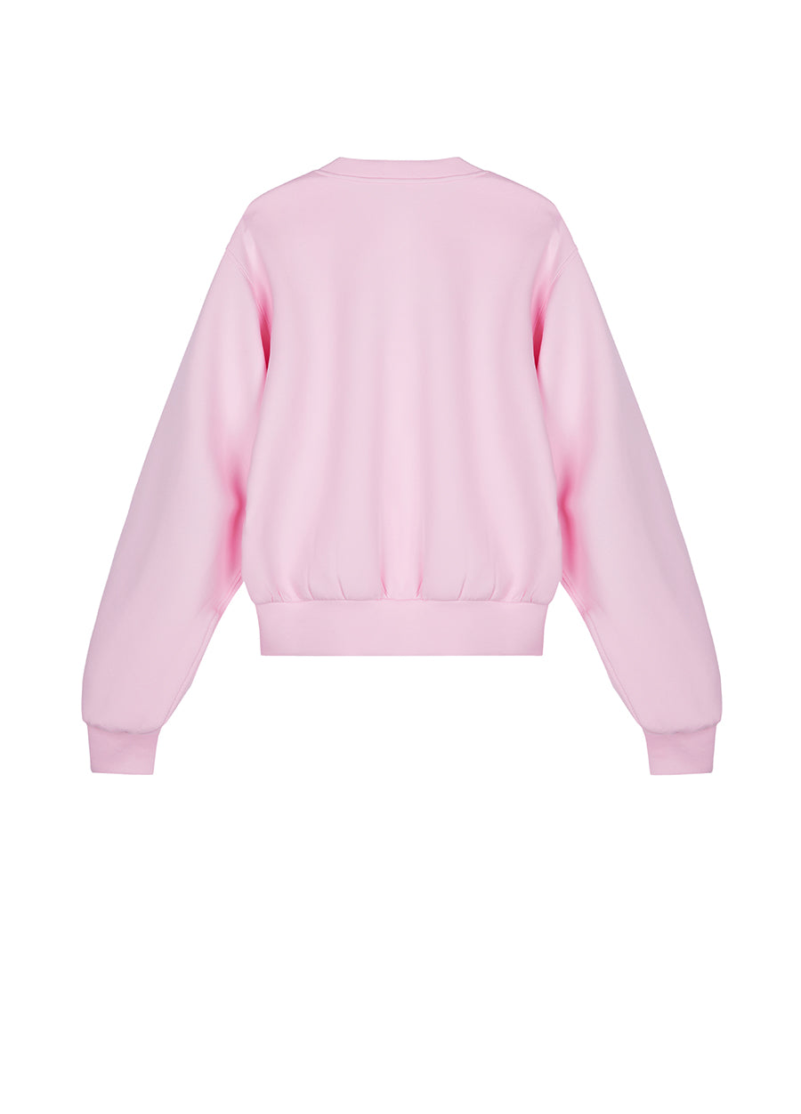 Sweatershirt / JNBY V-neck Cotton-blend Lyocell Sweatershirt（Spring 24）