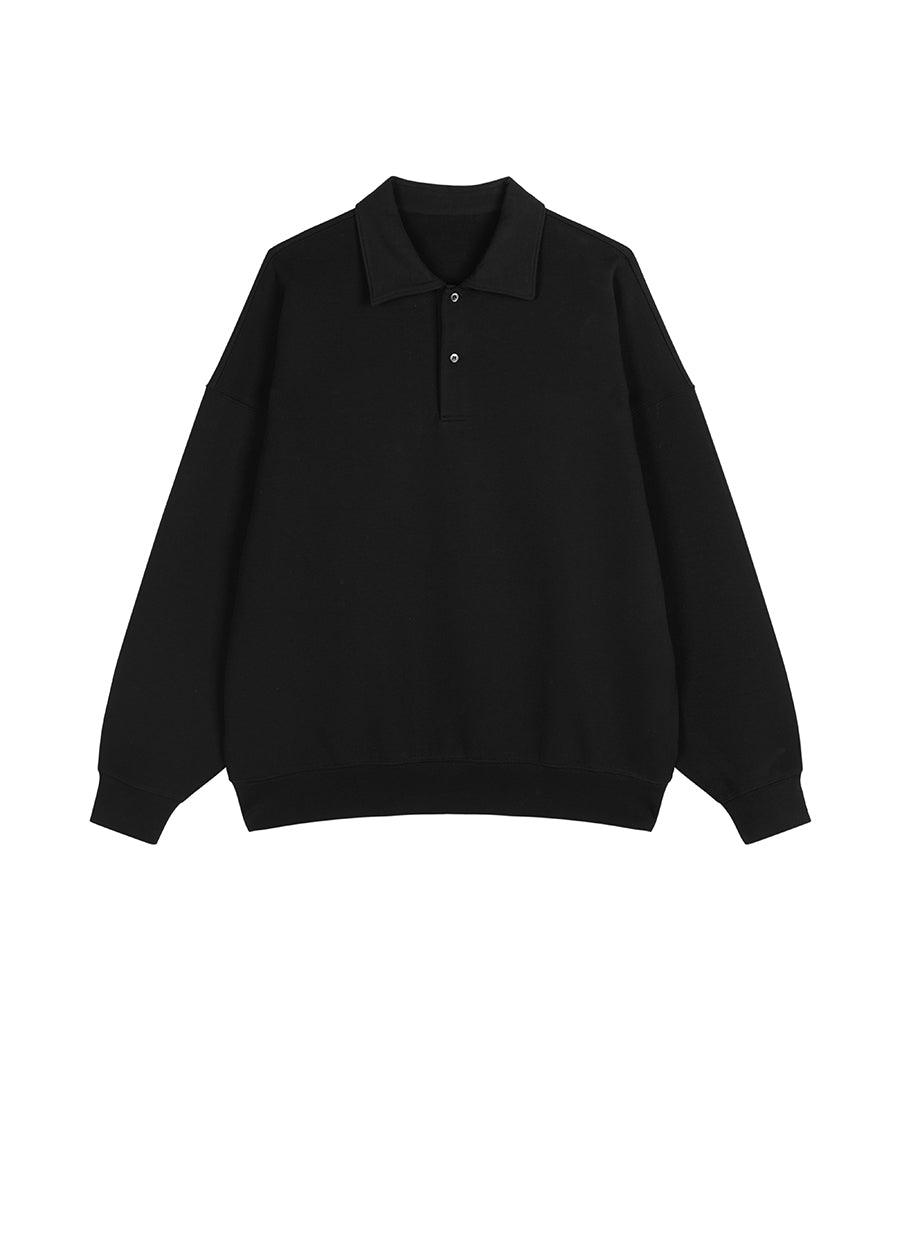 Sweatershirt / JNBY Cotton Polo Collar Relaxed-fit Hoodie（Spring 24）