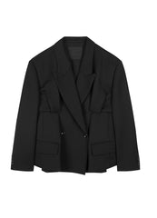 Blazer / JNBY Wool Blazer in Pleated-detail（Spring 24）