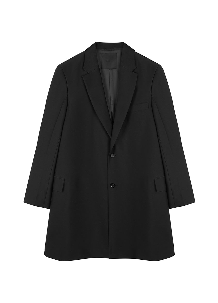 Coat / JNBY Wool-blend Silk Trench Coat（Spring 24）