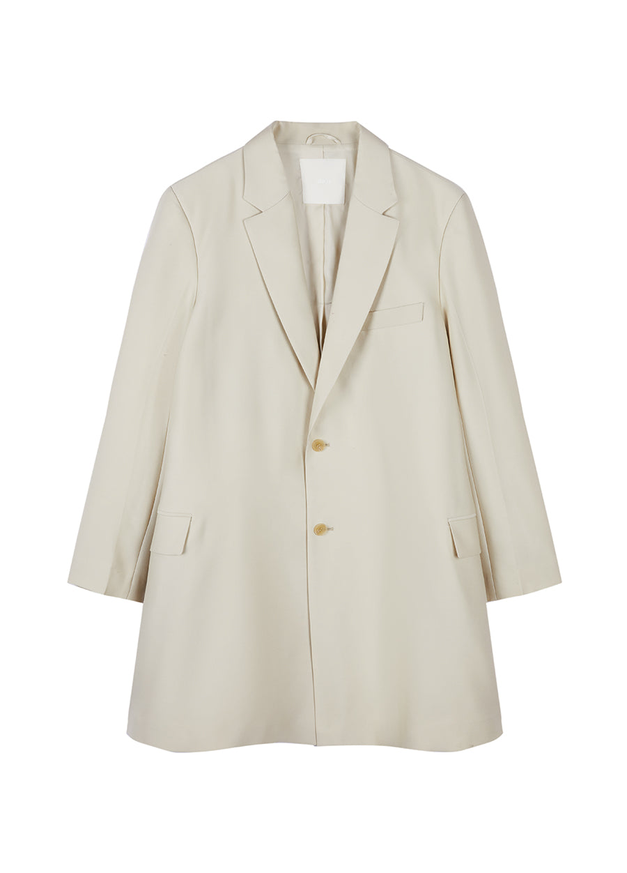 Coat / JNBY Wool-blend Silk Trench Coat（Spring 24）