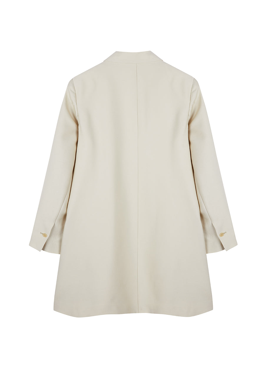 Coat / JNBY Wool-blend Silk Trench Coat（Spring 24）