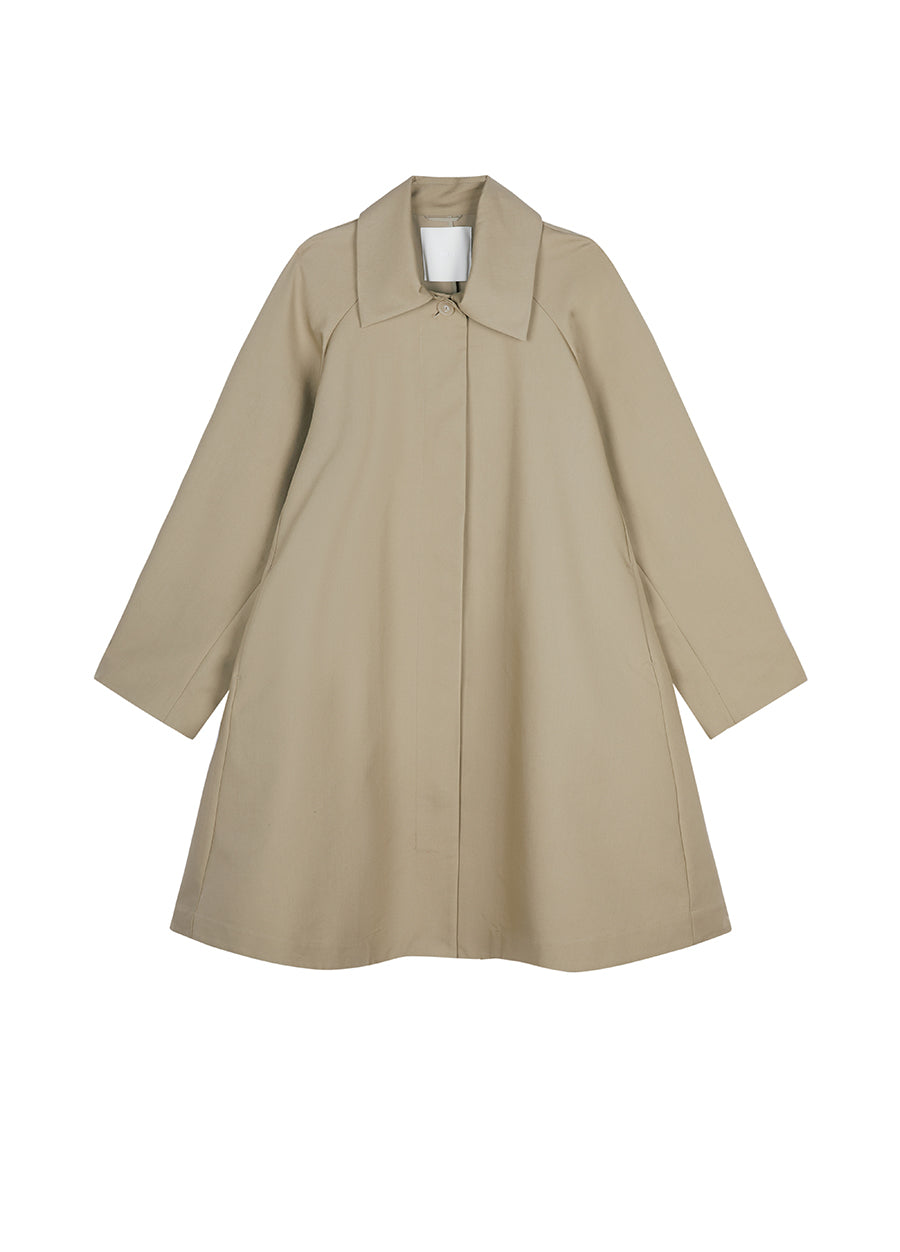 Coat / JNBY A-line Relaxed-fit Trenched Coat（Spring 24）