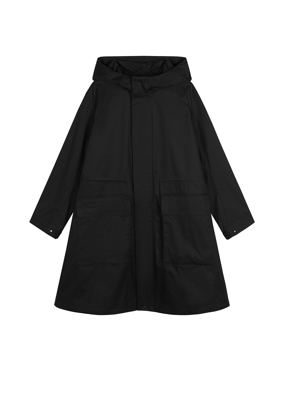 Coat / JNBY Cotton Drawstring Midi Coat（Spring 24）