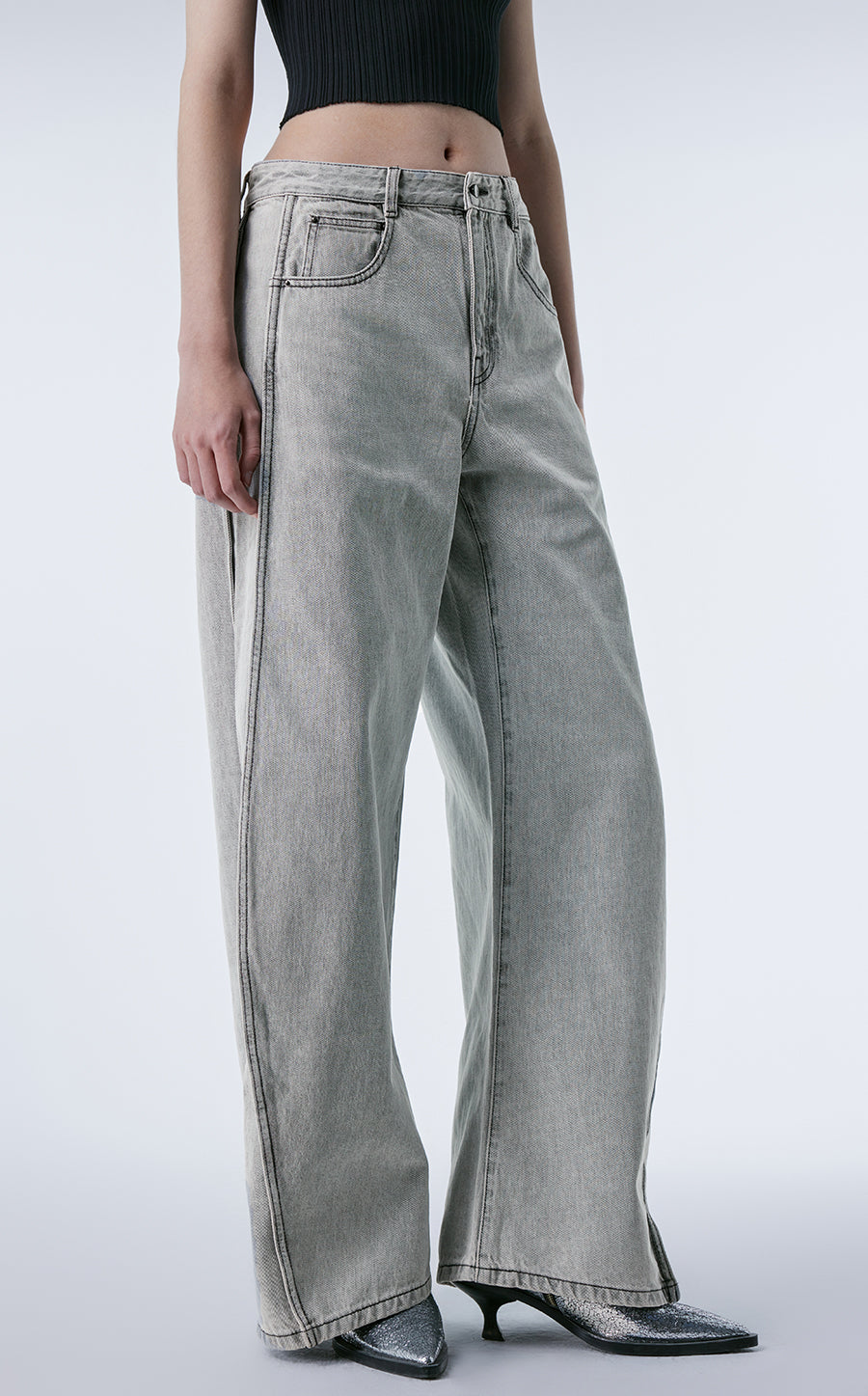 Pants / JNBY Cotton Wide Leg Track pants