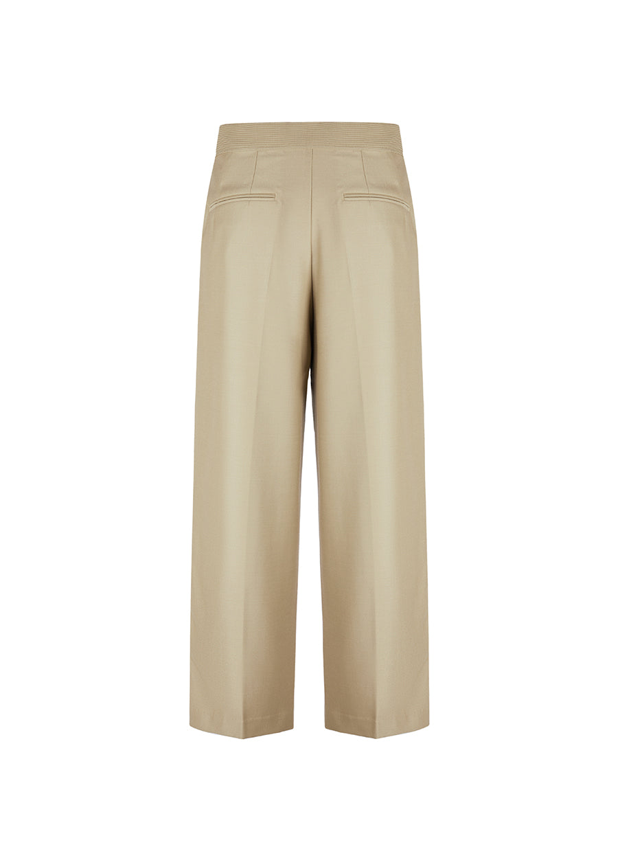 Pants / JNBY Wool Elastic Waist Wide Leg Pants（Spring 24）