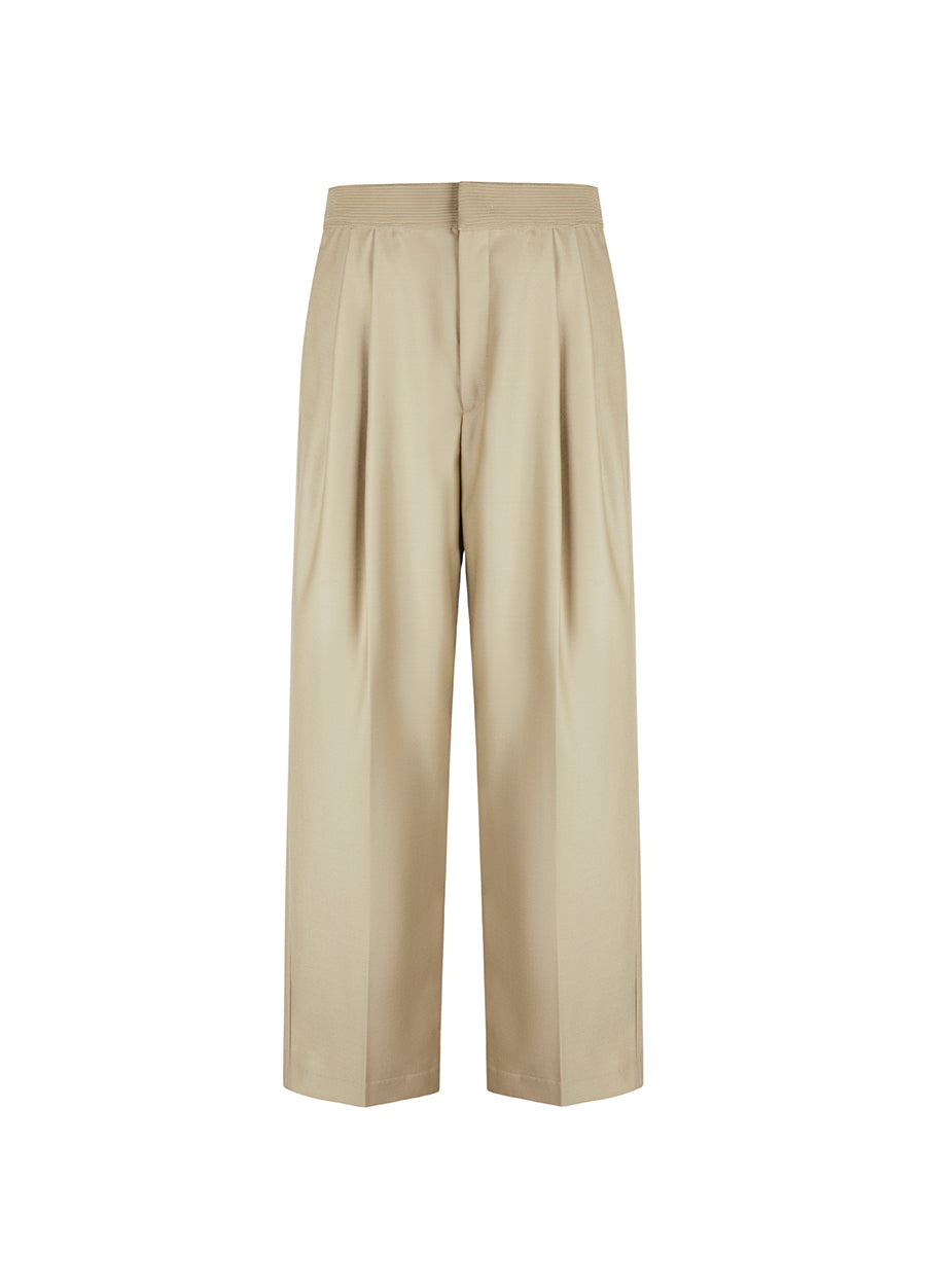 Pants / JNBY Wool Elastic Waist Wide Leg Pants（Spring 24）