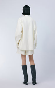 Shorts / JNBY Wool-blend Silk Elastic Waist Shorts（Spring 24）