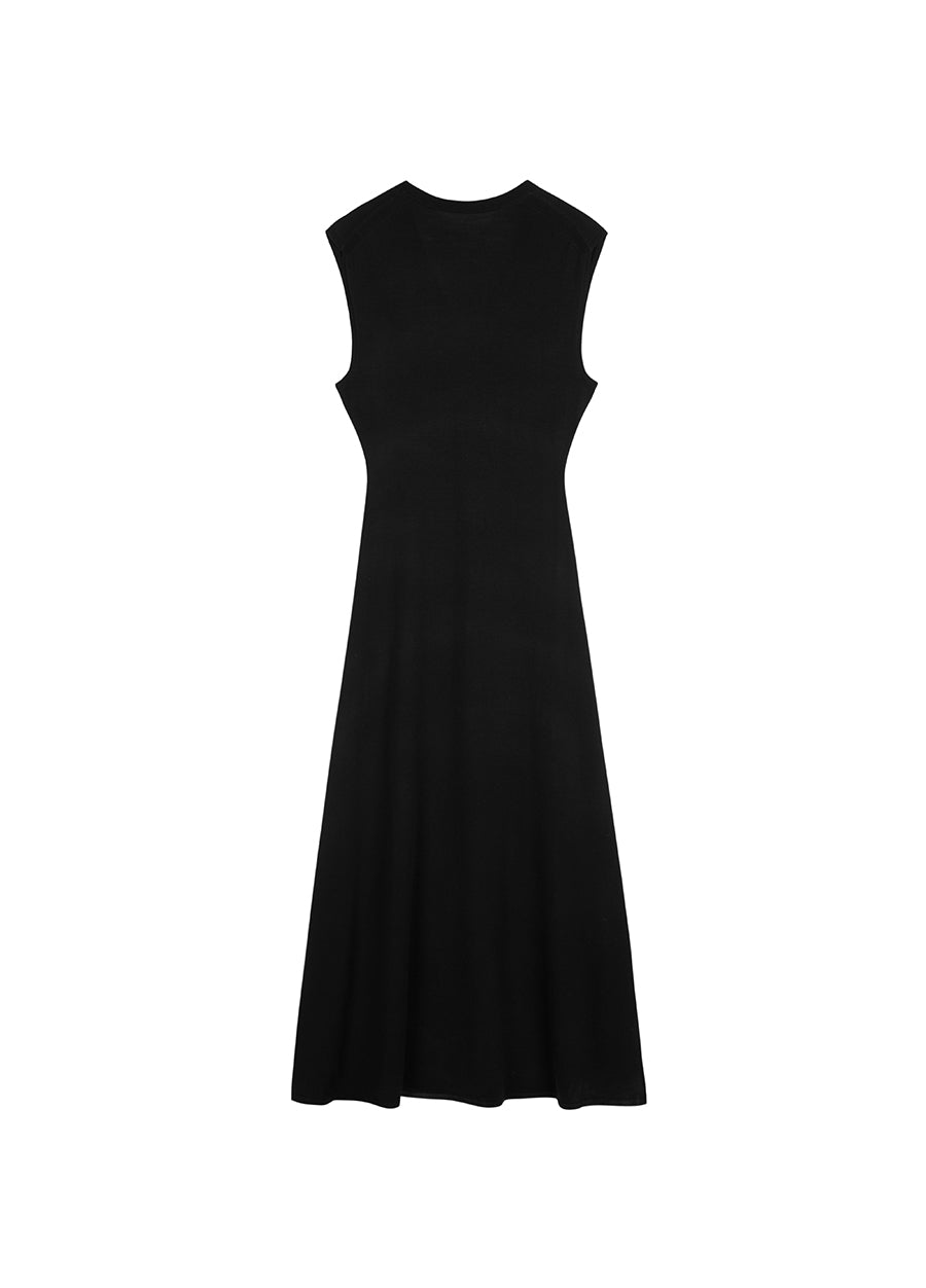 Dress / JNBY V-necked Sleeveless Calf-length Dress（Spring 24）