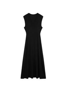 Dress / JNBY V-necked Sleeveless Calf-length Dress（Spring 24）