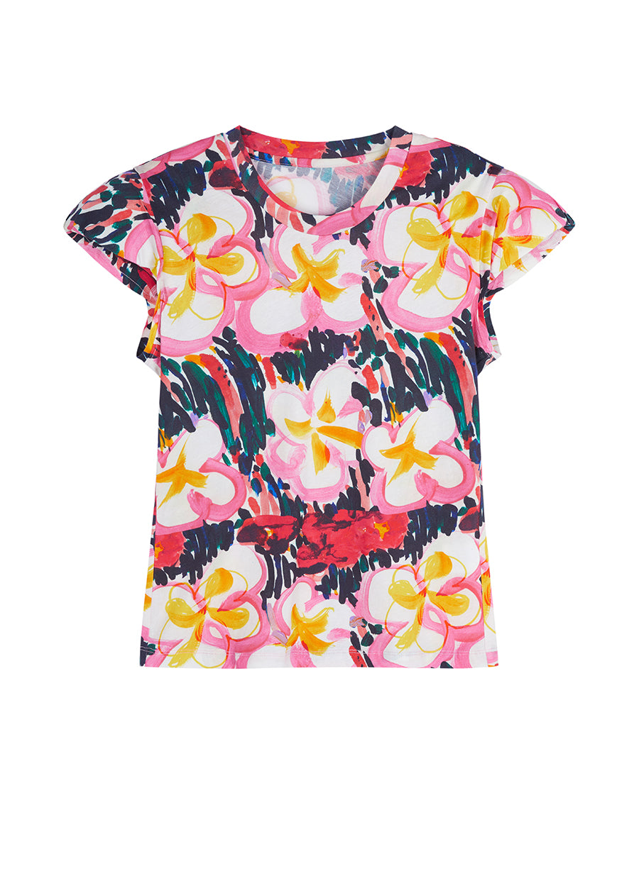 T-shirt / JNBY Floral Prints Slim-fit T-shirt