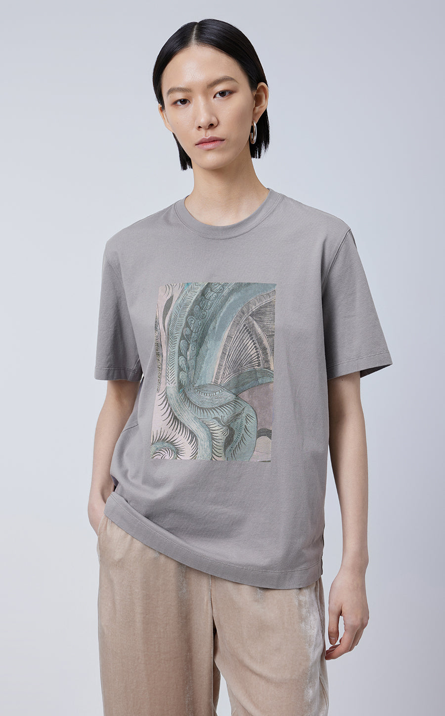 T-shirt / JNBY Relaxed Miao-inspired Prints T-shirt