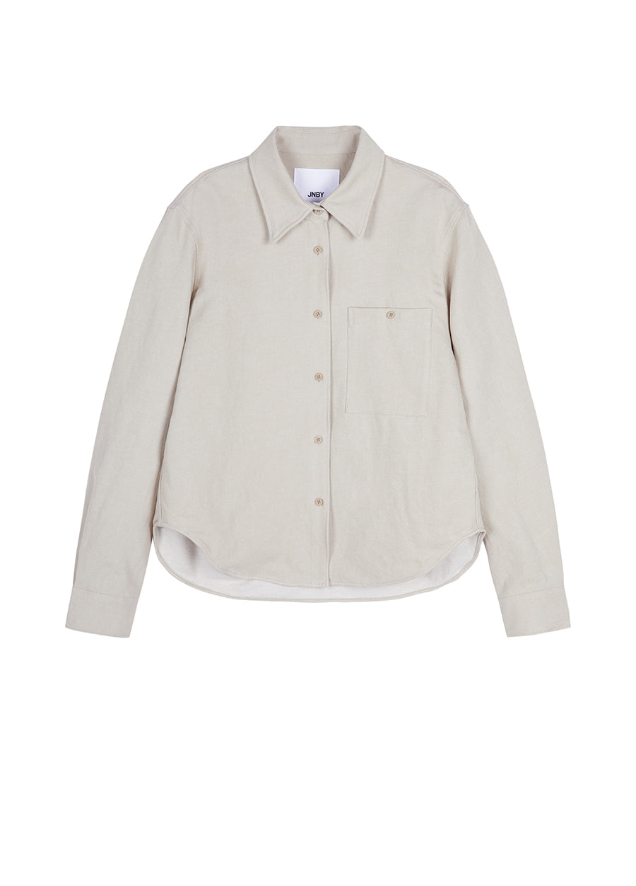 Shirt / (ESG) JNBY Relaxed Cotton-linen Shirt