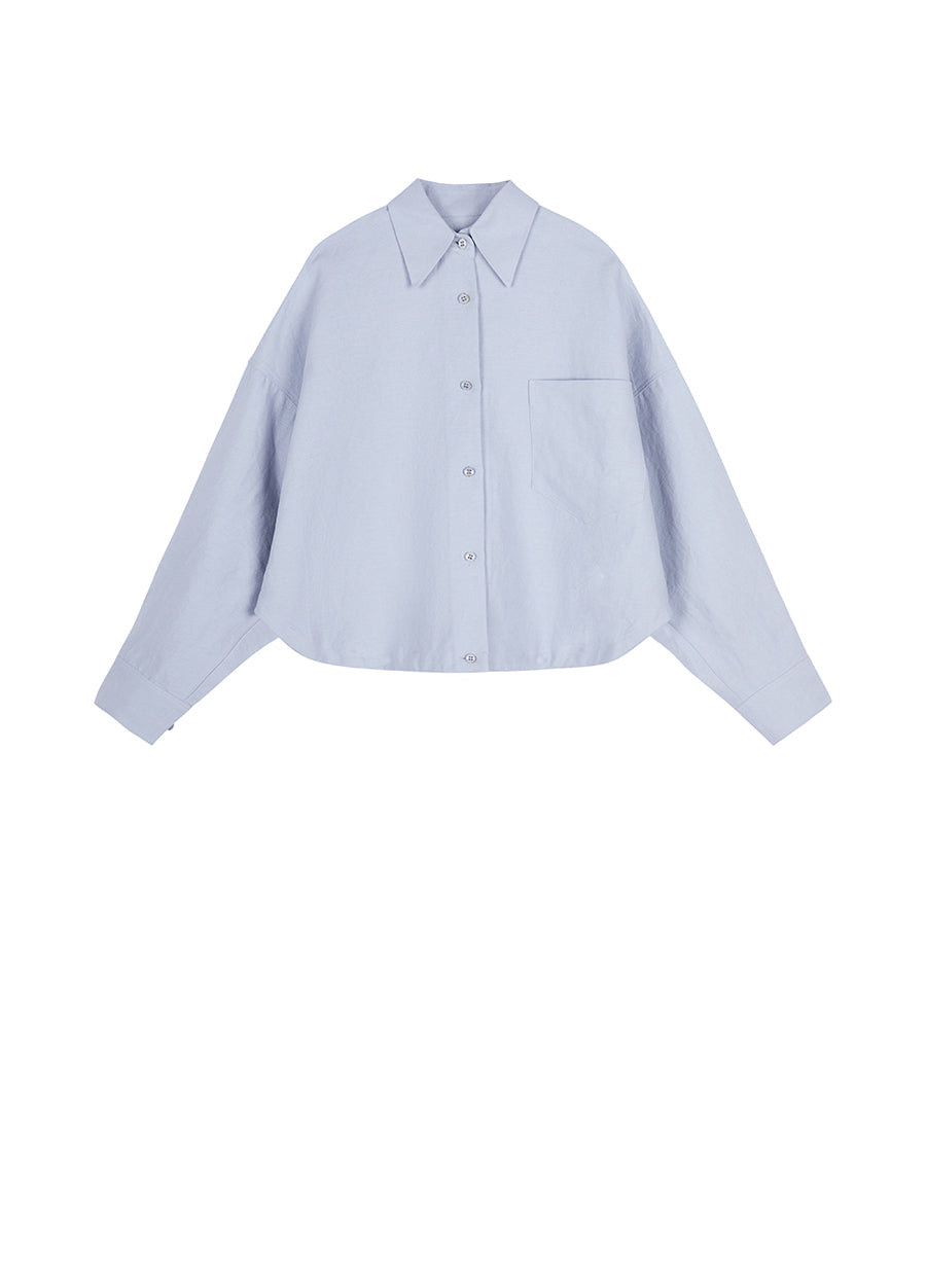 Shirt / (ESG) JNBY Oversized Cotton-linen Shirt