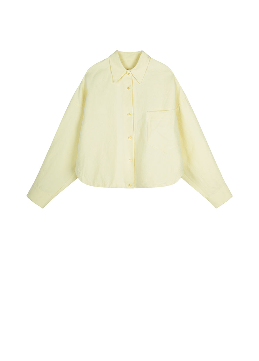 Shirt / (ESG) JNBY Oversized Cotton-linen Shirt