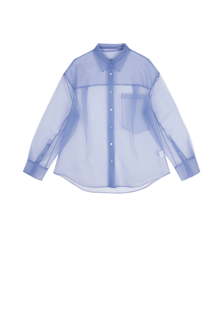 Shirt / JNBY Oversized See-through Shirt