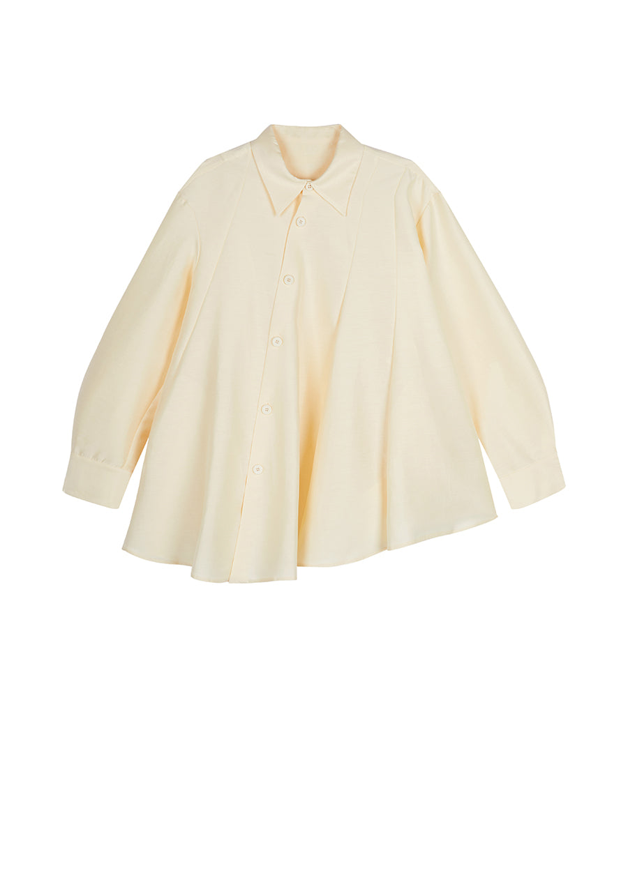 Shirt / JNBY Oversized Cotton-silk Asymmetric Shirt