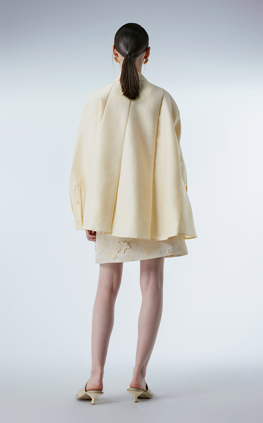 Shirt / JNBY Oversized Cotton-silk Asymmetric Shirt