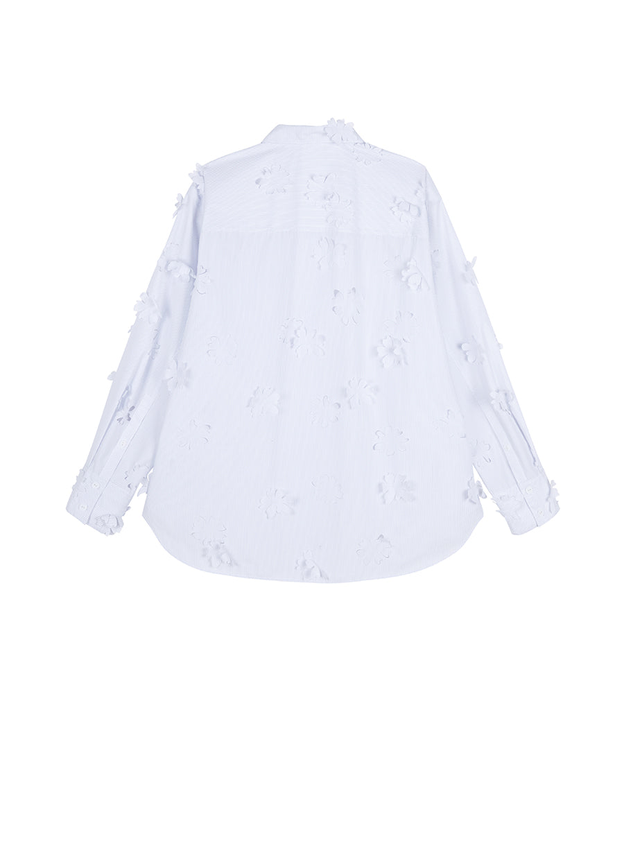 Shirt / JNBY Oversized Little Daisy Cut-out Shirt