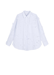 Shirt / JNBY Oversized Little Daisy Cut-out Shirt