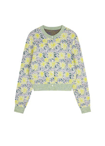 Sweater / JNBY Daisy Jacquard Ribbed Sweater