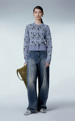 Sweater / JNBY Daisy Jacquard Ribbed Sweater