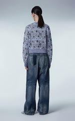 Sweater / JNBY Daisy Jacquard Ribbed Sweater