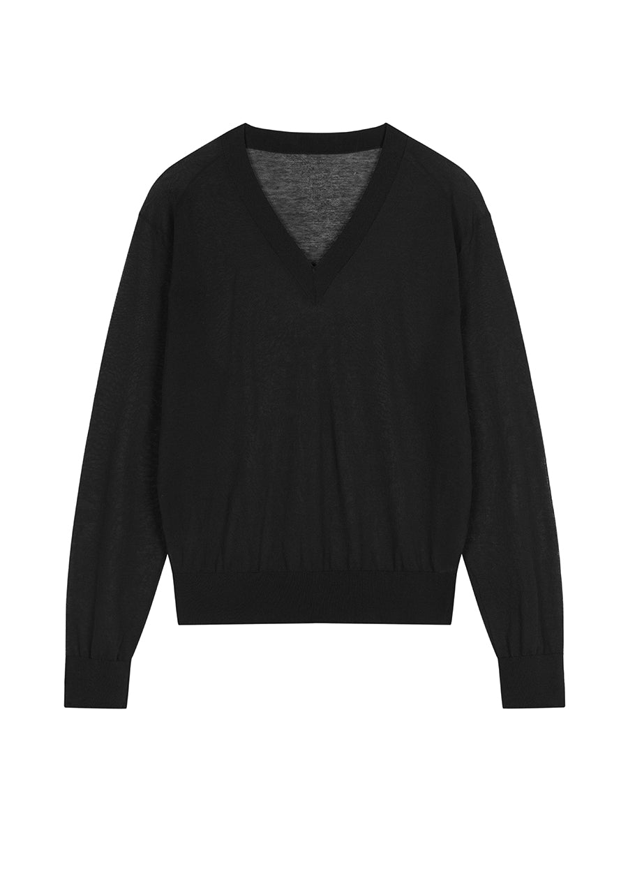 Sweater / JNBY V-neck Cotton-nylon Sweater