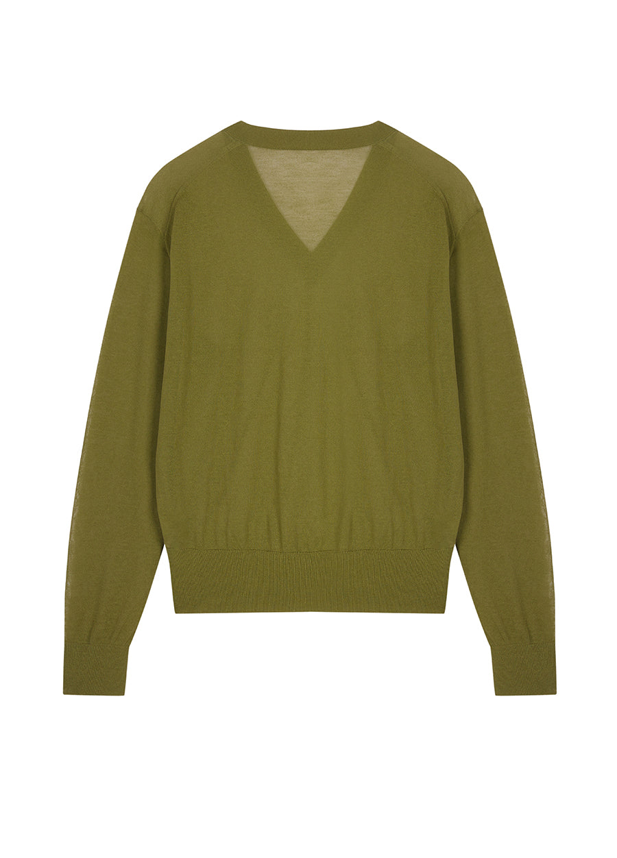 Sweater / JNBY V-neck Cotton-nylon Sweater