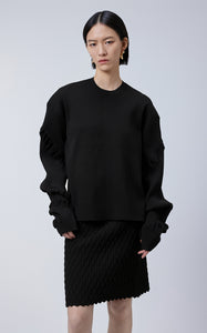 Sweater / JNBY Oversized Sweater with Pleated Sleeves